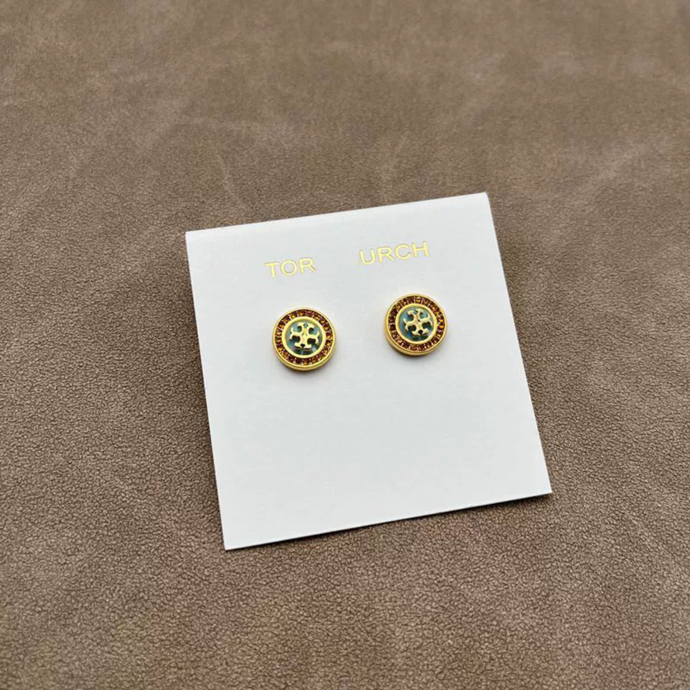 Tory Burch Pair Round Earrings